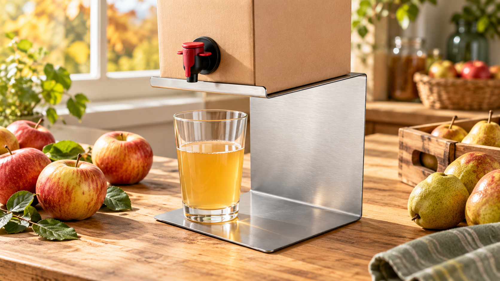 Erntezeit ist Bag-in-Box-Zeit: Apfelsaft und Most sauber ausschenken