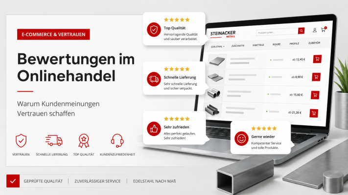 Bewertungen im Onlinehandel: Warum Kundenmeinungen Vertrauen schaffen - Bewertungen im Onlinehandel | Über 12.000 Kundenmeinungen – Steinacker