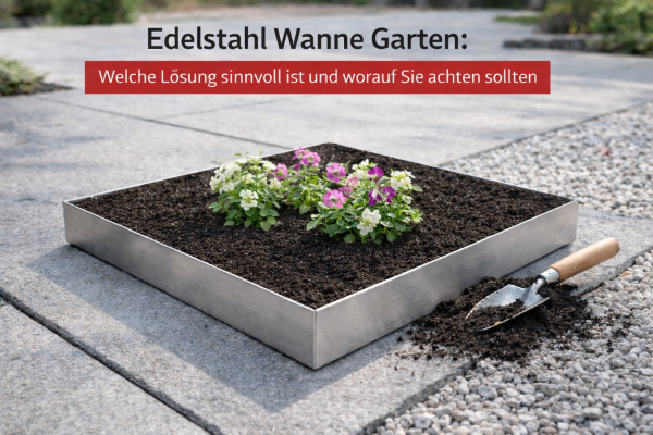Edelstahl Wanne Garten: Welche Lösung sinnvoll ist und worauf Sie achten sollten - Edelstahl Wanne Garten: Einsatz, Material &amp; Tipps | Steinacker Metall