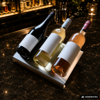 Weinhalter aus Edelstahl 3 Flaschen