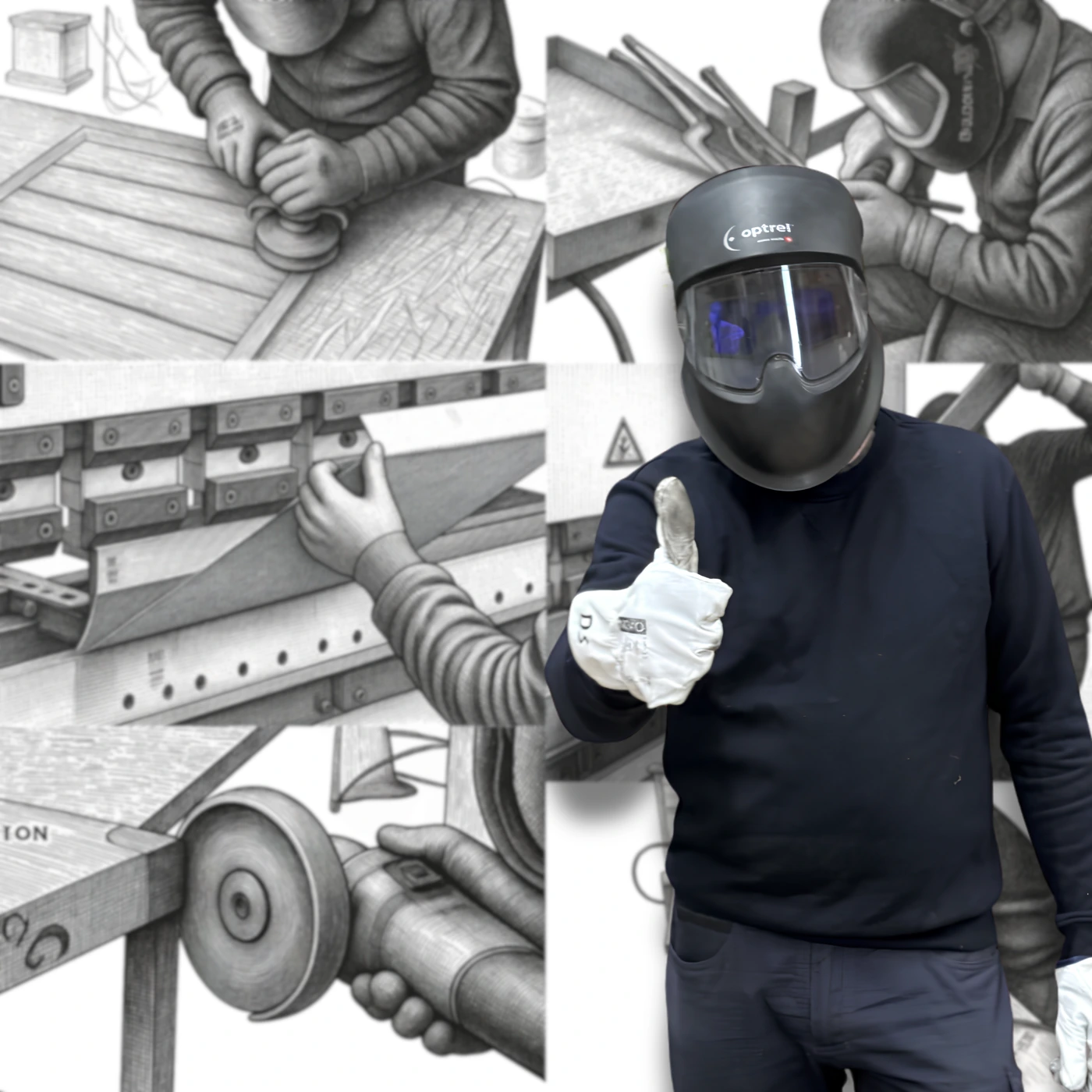 Edelstahlbearbeitung in der Werkstatt von Steinacker Metall
